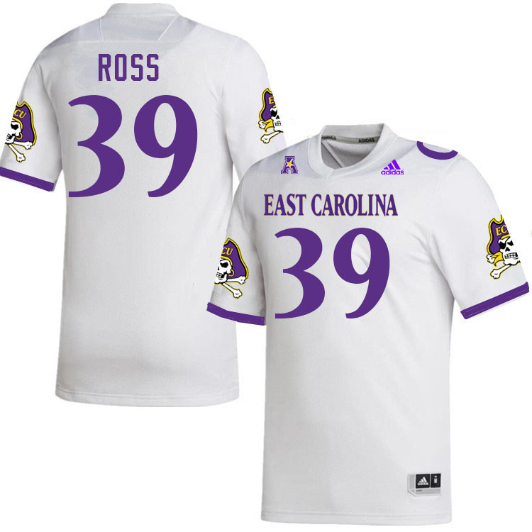 #39 Angelo Ross East Carolina Pirates College Football Jersey Stitched-White